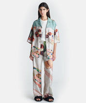 NANUSHKA Kurzarmbluse aus Seide