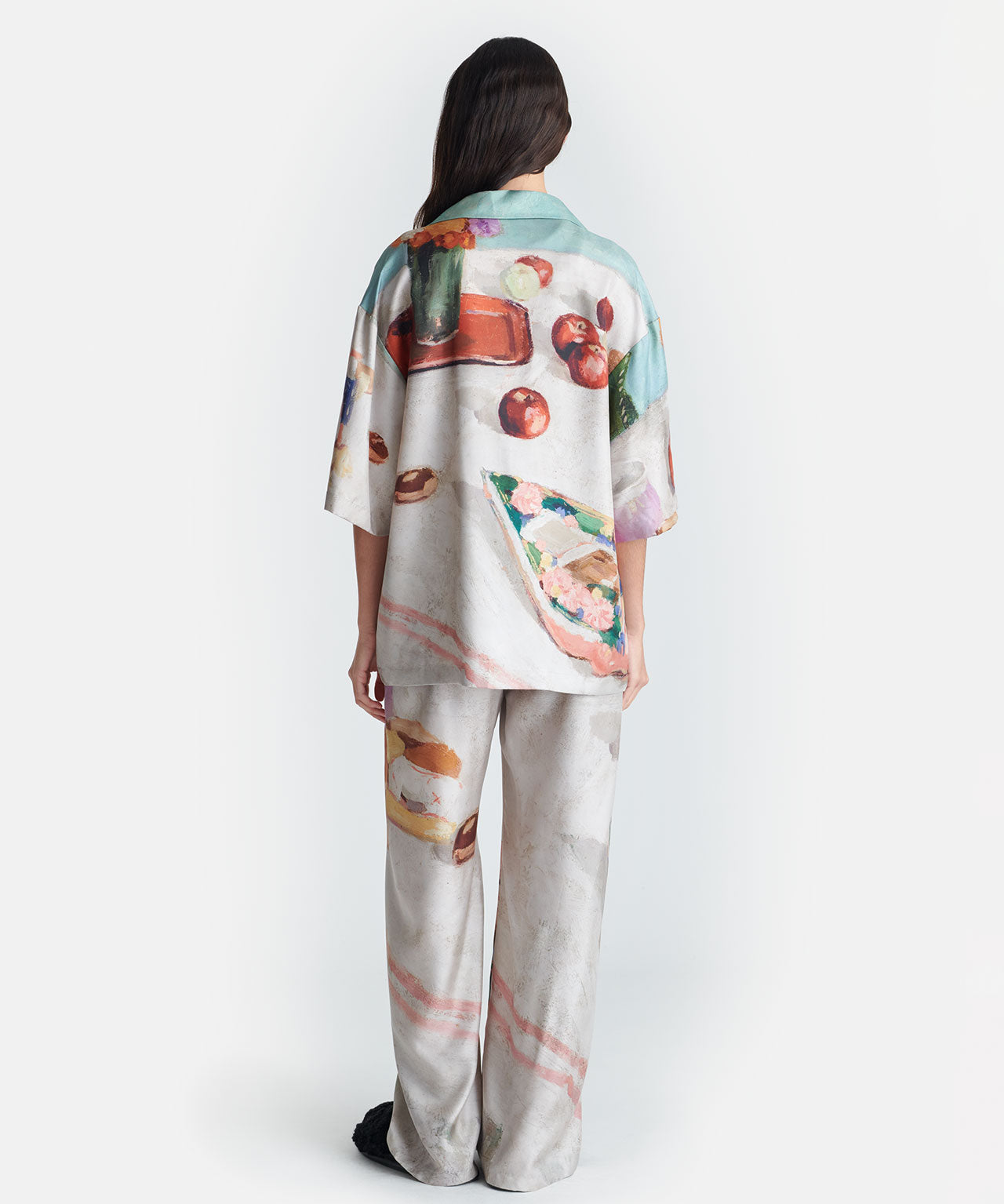 NANUSHKA Kurzarmbluse aus Seide