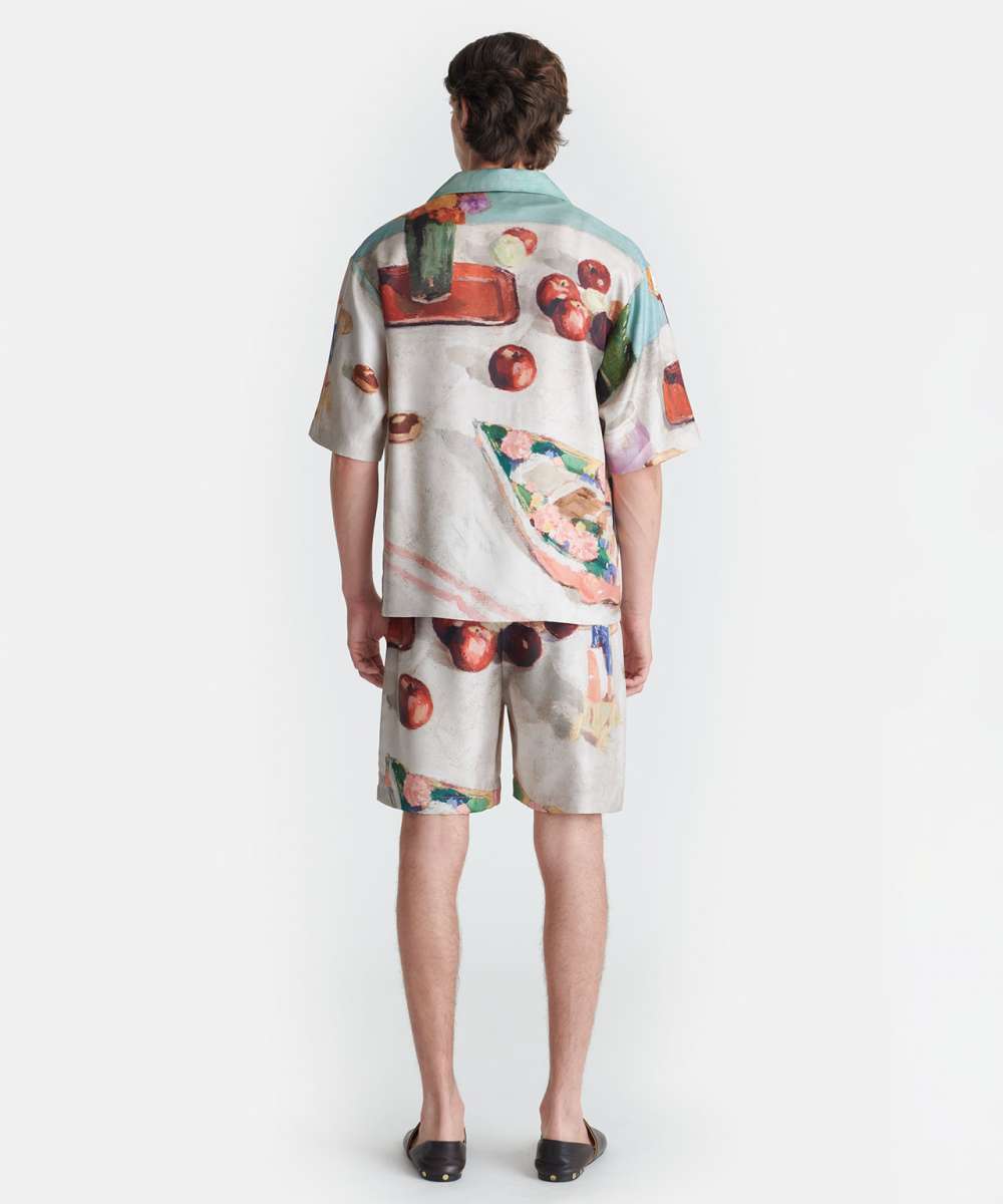 NANUSHKA Kurzarmbluse aus Seide