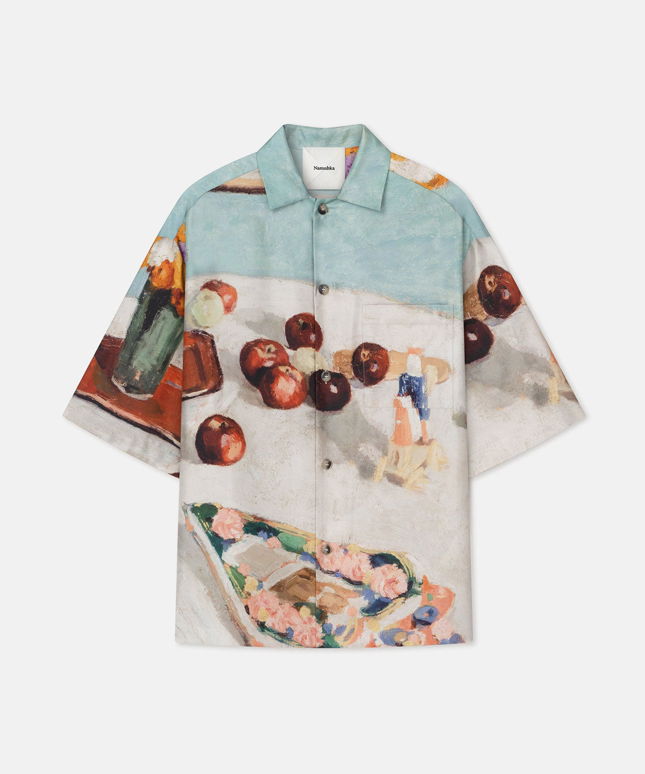 NANUSHKA Kurzarmbluse aus Seide