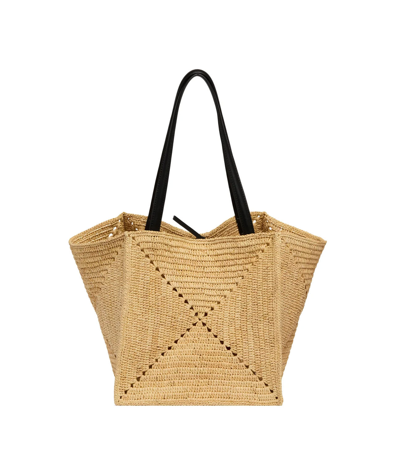 NANUSHKA Origami Raffia Tote Bag