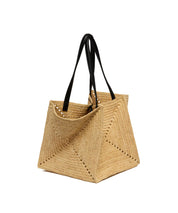 NANUSHKA Origami Raffia Tote Bag