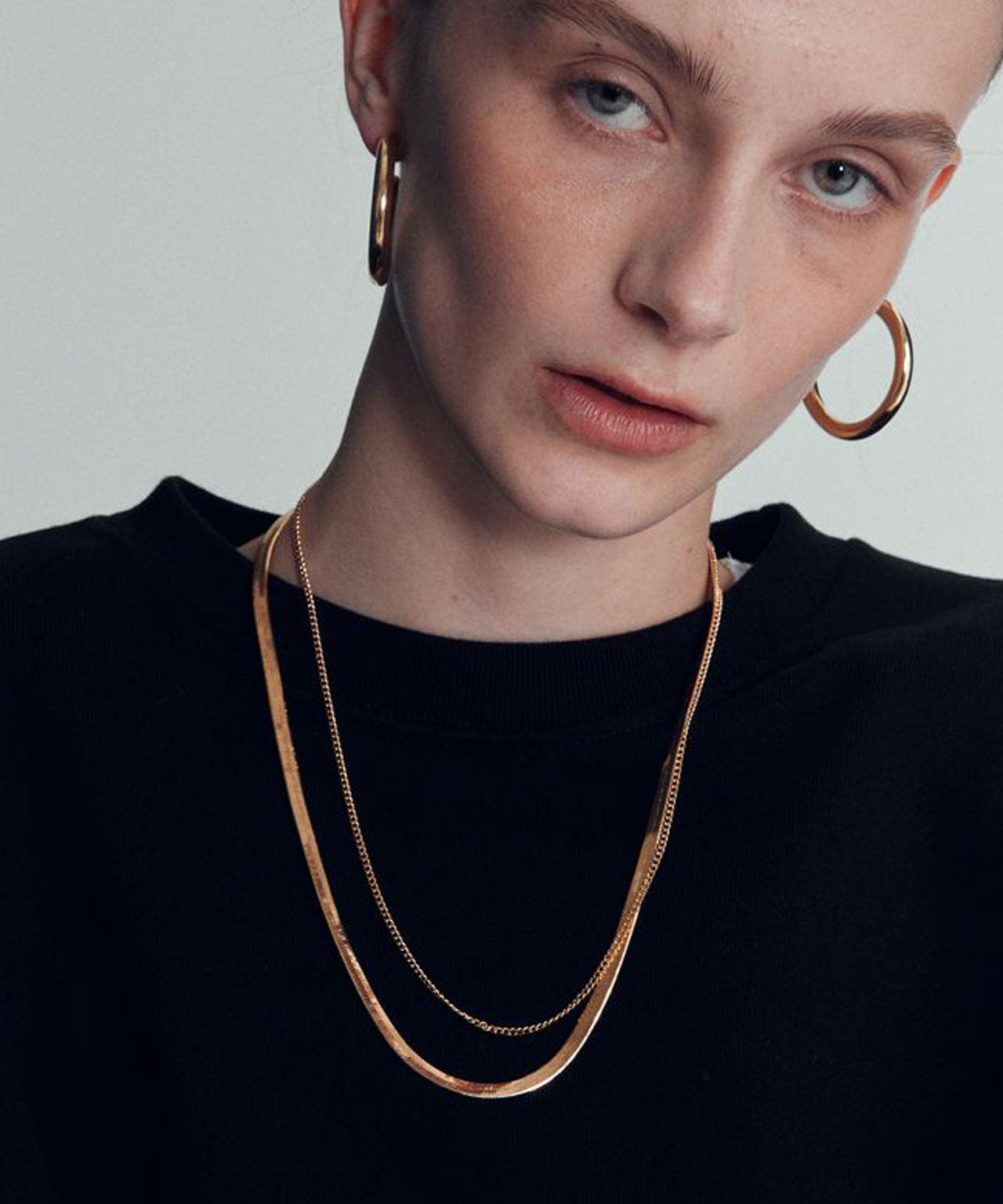 numbering-multi-layered-chain-necklace-silver-silber-gold-stacking-stylealbum