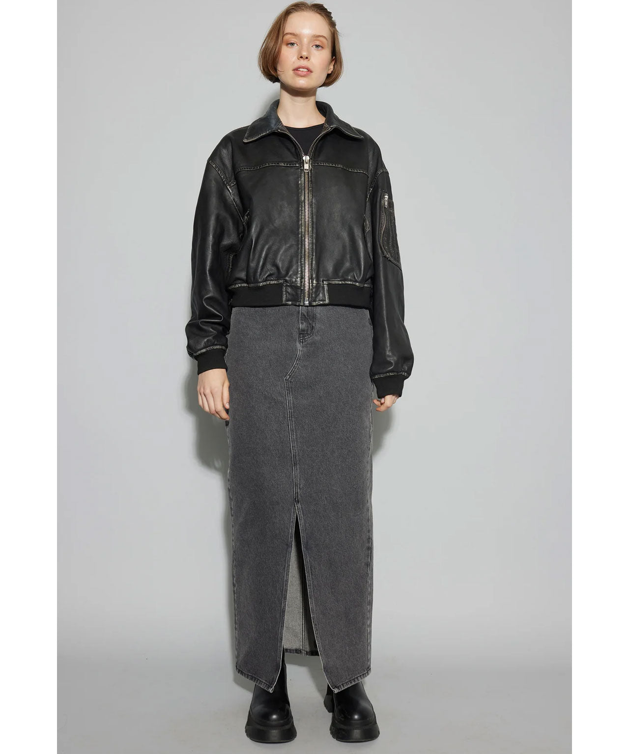 Lederbomber im Vintagelook