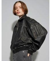 Lederbomber im Vintagelook