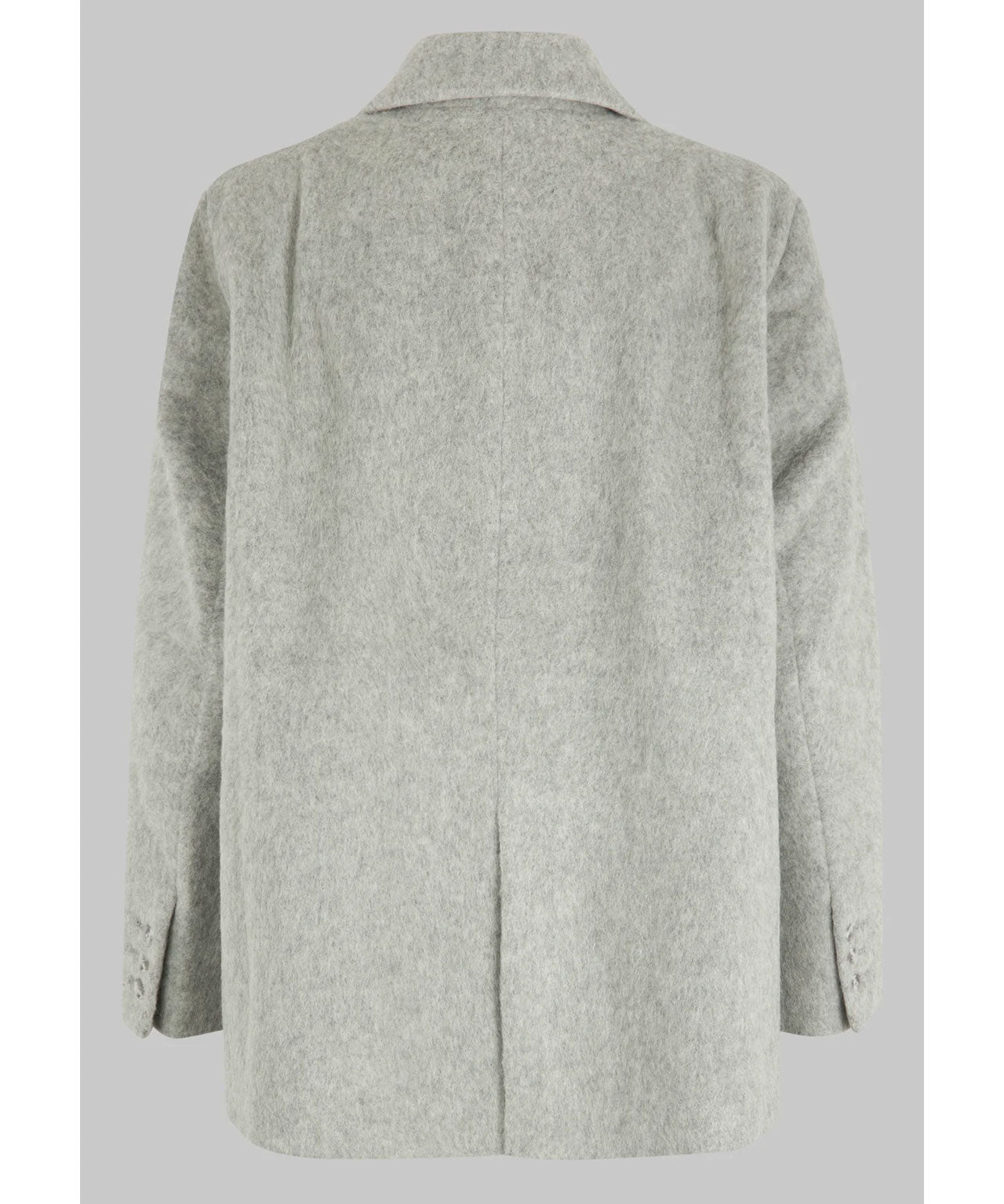 Grauer, oversized Wollblazer