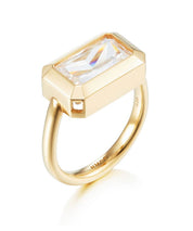 NUMBERING Ring mit rechteckigem Stein