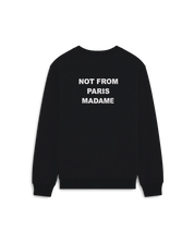 DRÔLE DE MONSIEUR Schwarzer Slogan Sweater