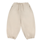 ENTIRE STUDIOS Sandfarbene, oversized Baumwollhose – Vorderansicht