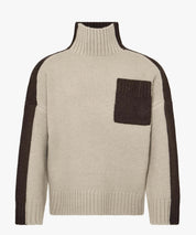 JW ANDERSON Zweifarbiger Strickpullover
