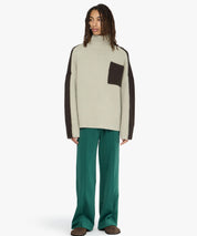 JW ANDERSON Zweifarbiger Strickpullover