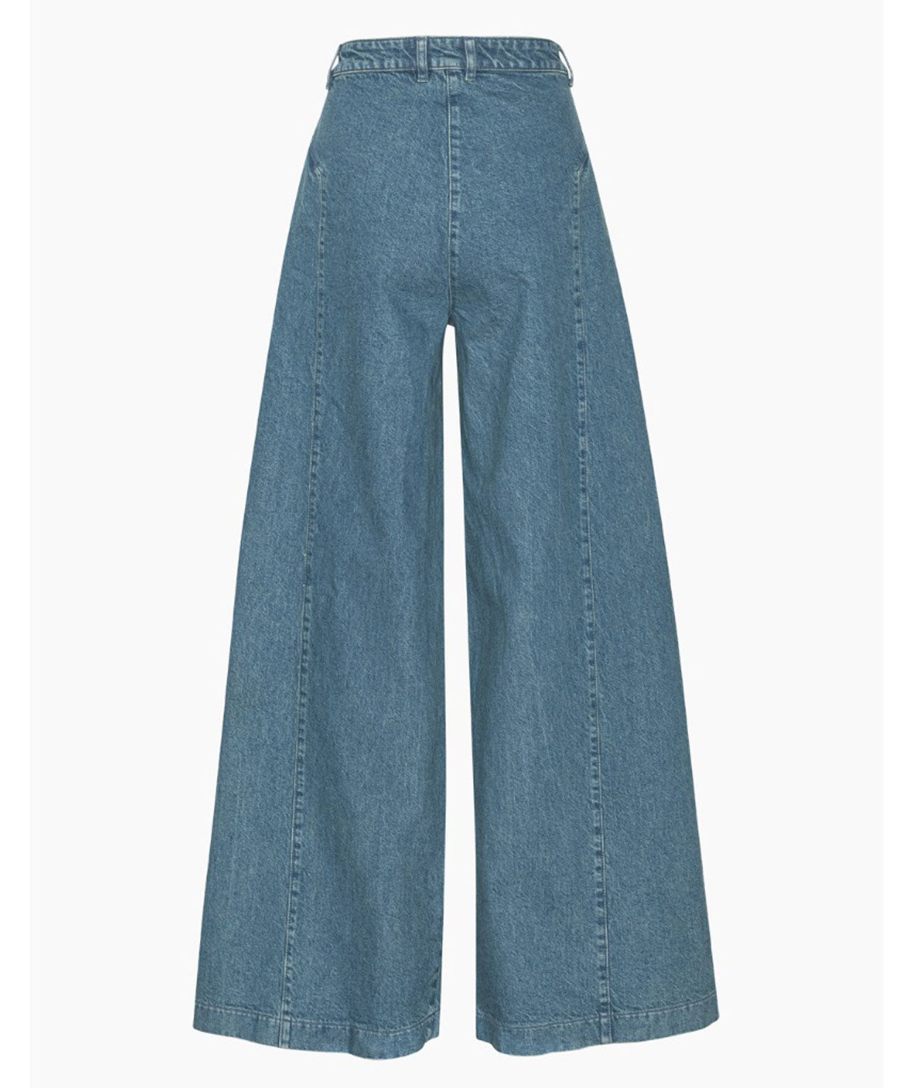 REMAIN Weite Denimhose mit Falten