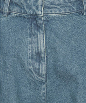 REMAIN Weite Denimhose mit Falten