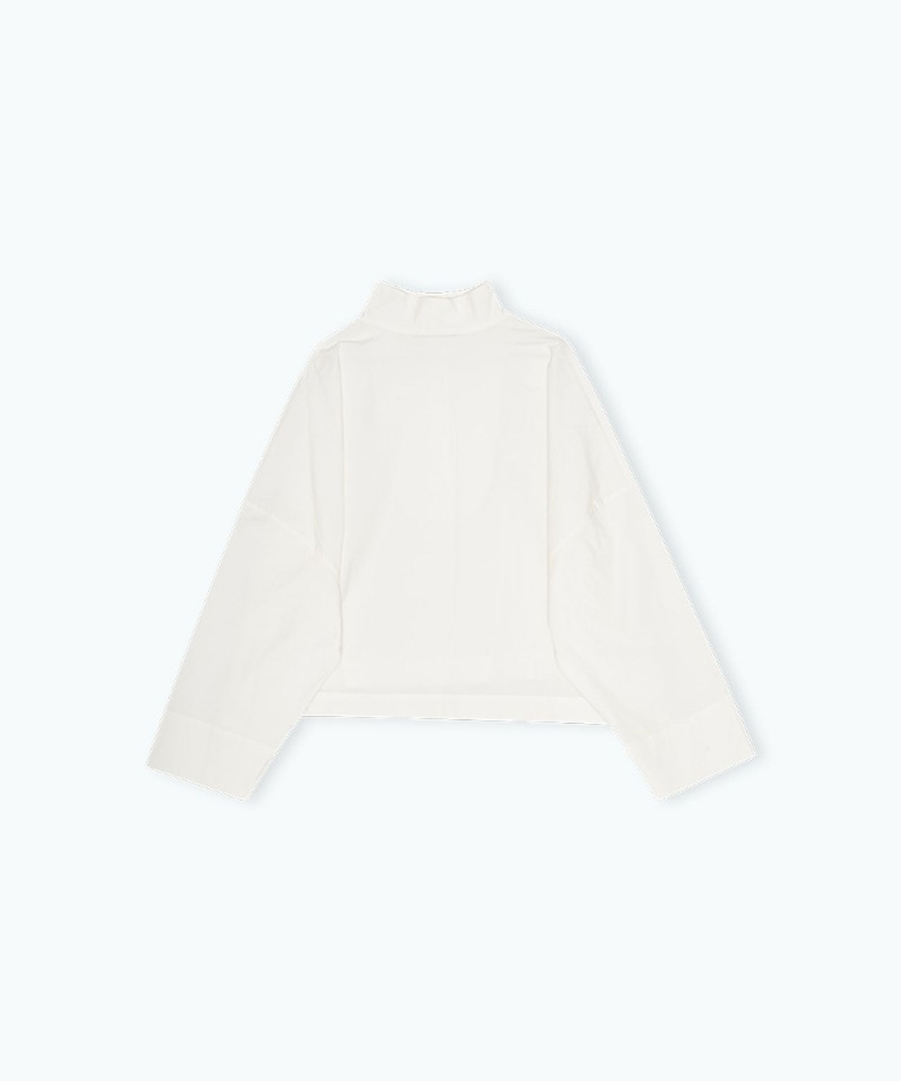 REMAIN Weiße Bluse mit kleinem Stehkragen