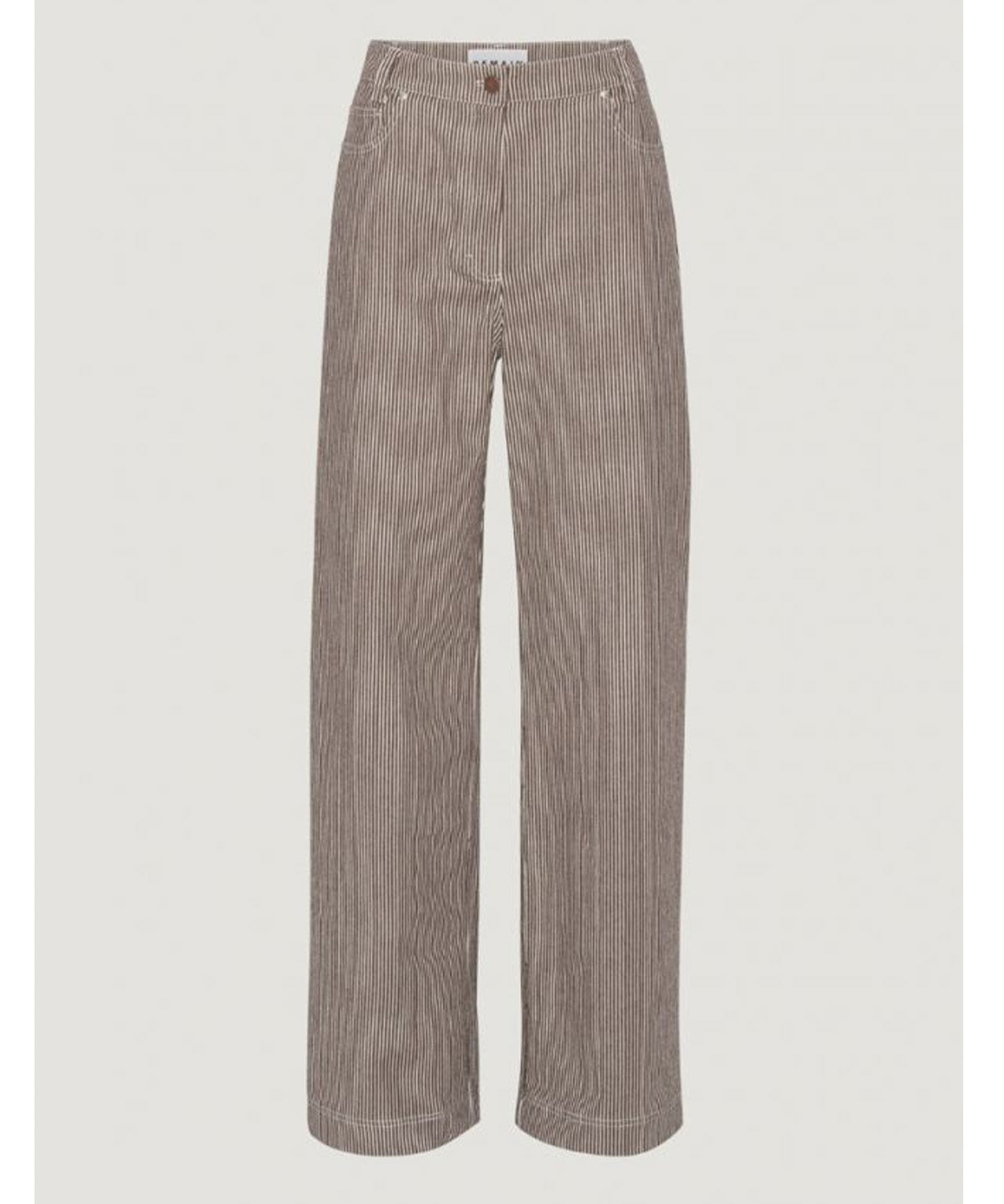 REMAIN Leicht ausgestellte Twillhose mit Webstreifen