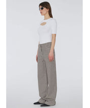 REMAIN Leicht ausgestellte Twillhose mit Webstreifen