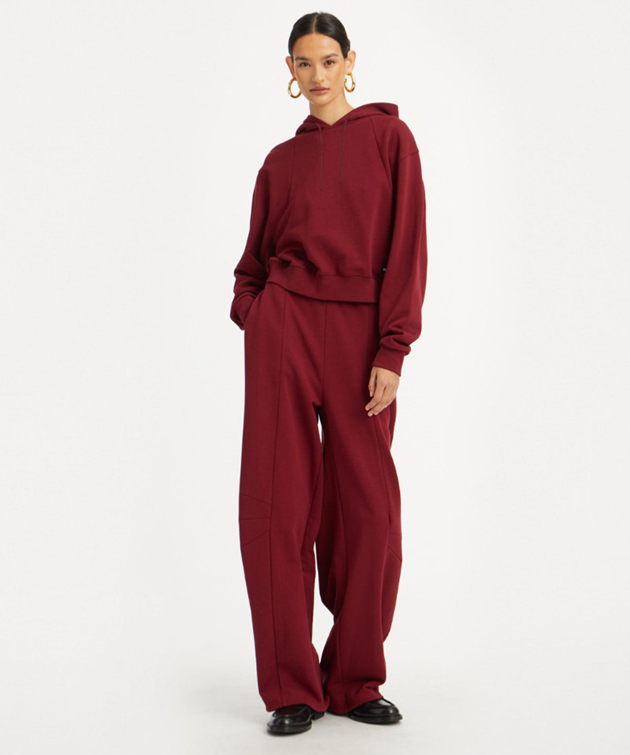 ROTATE Bordeaux Rote Sweatpants