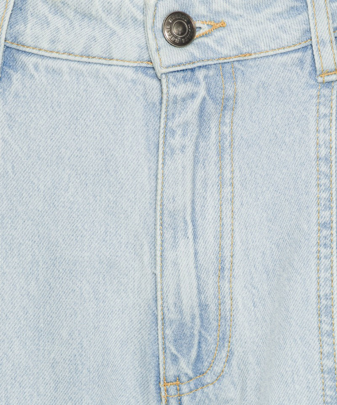 ROTATE Hellblaue Jeans mit gefittetem Bein