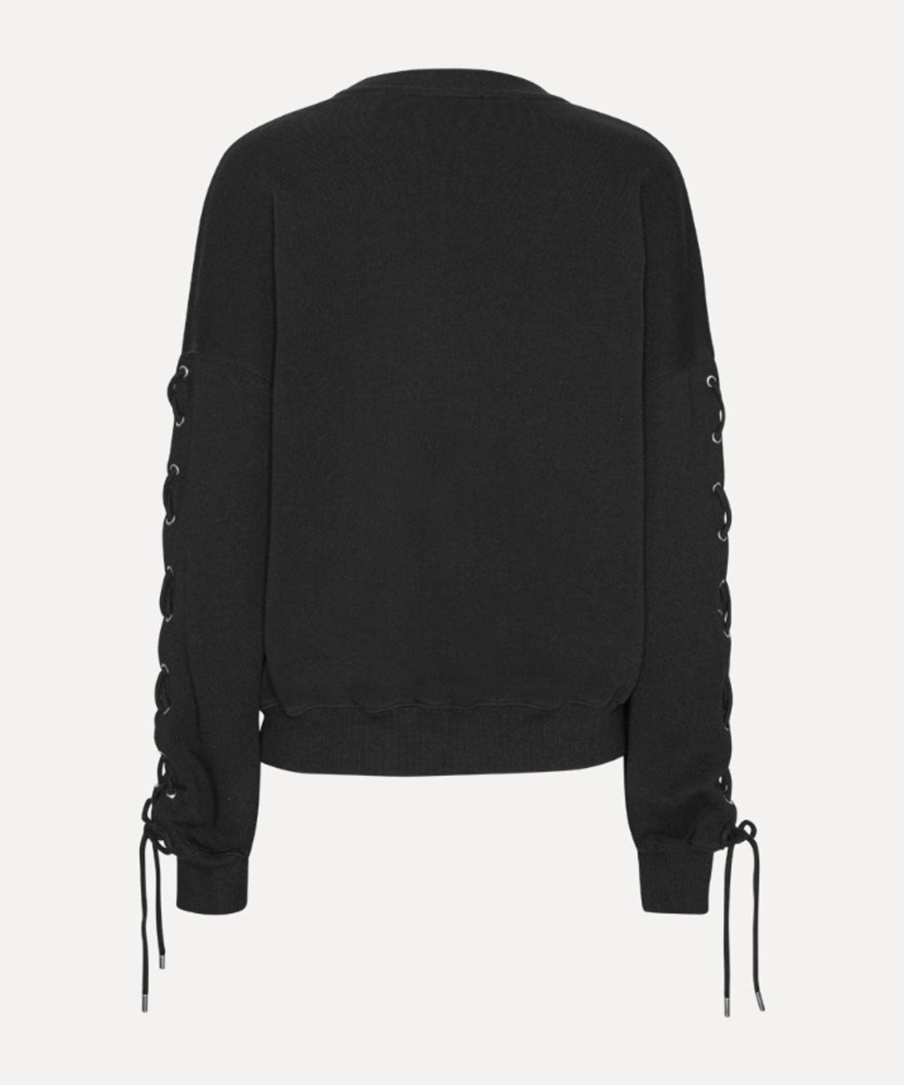 ROTATE Schwarzer Lacing Crewneck
