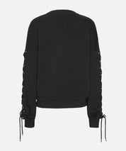 ROTATE Schwarzer Lacing Crewneck