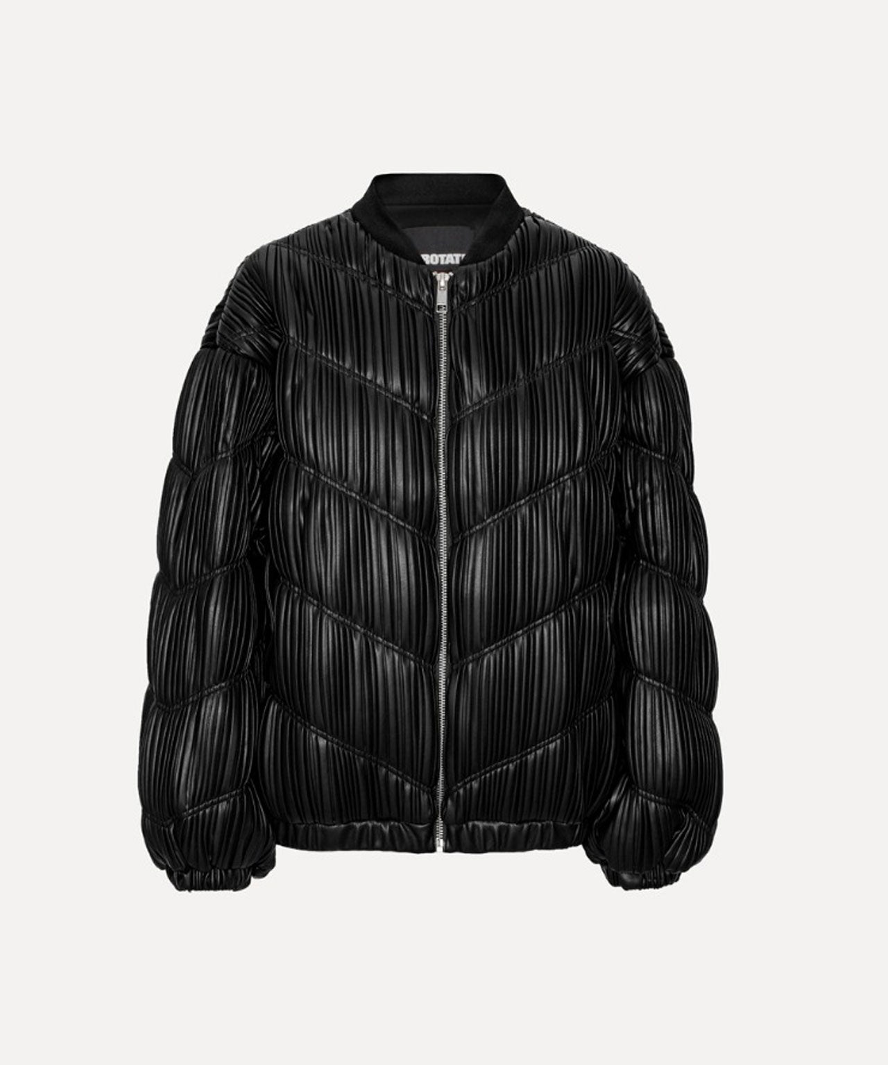 ROTATE Pleated Bomberjacke, schwarz