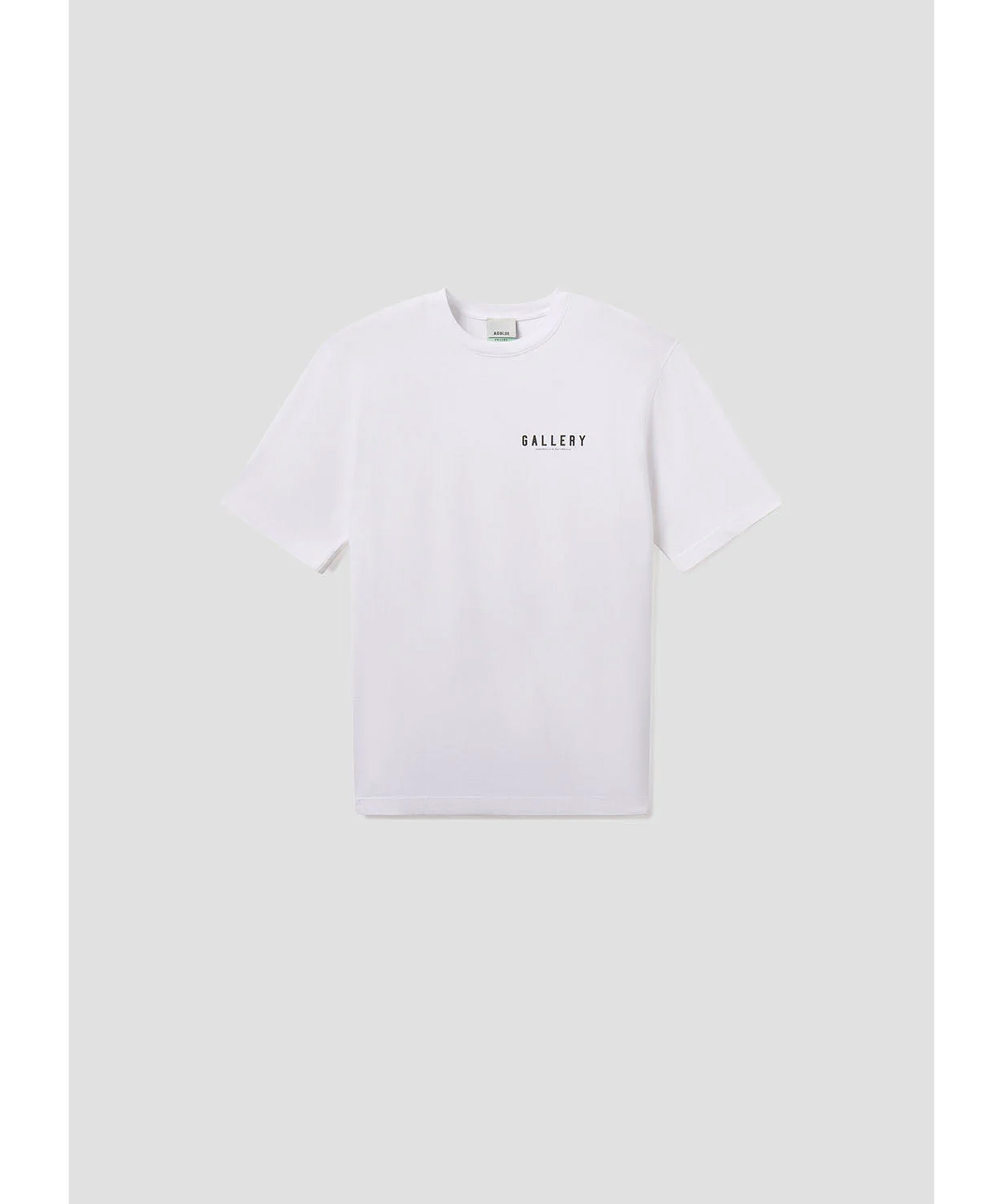 Agolde x RSVP Weißes T-Shirt mit Rückenprint