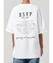 Agolde x RSVP Weißes T-Shirt mit Rückenprint