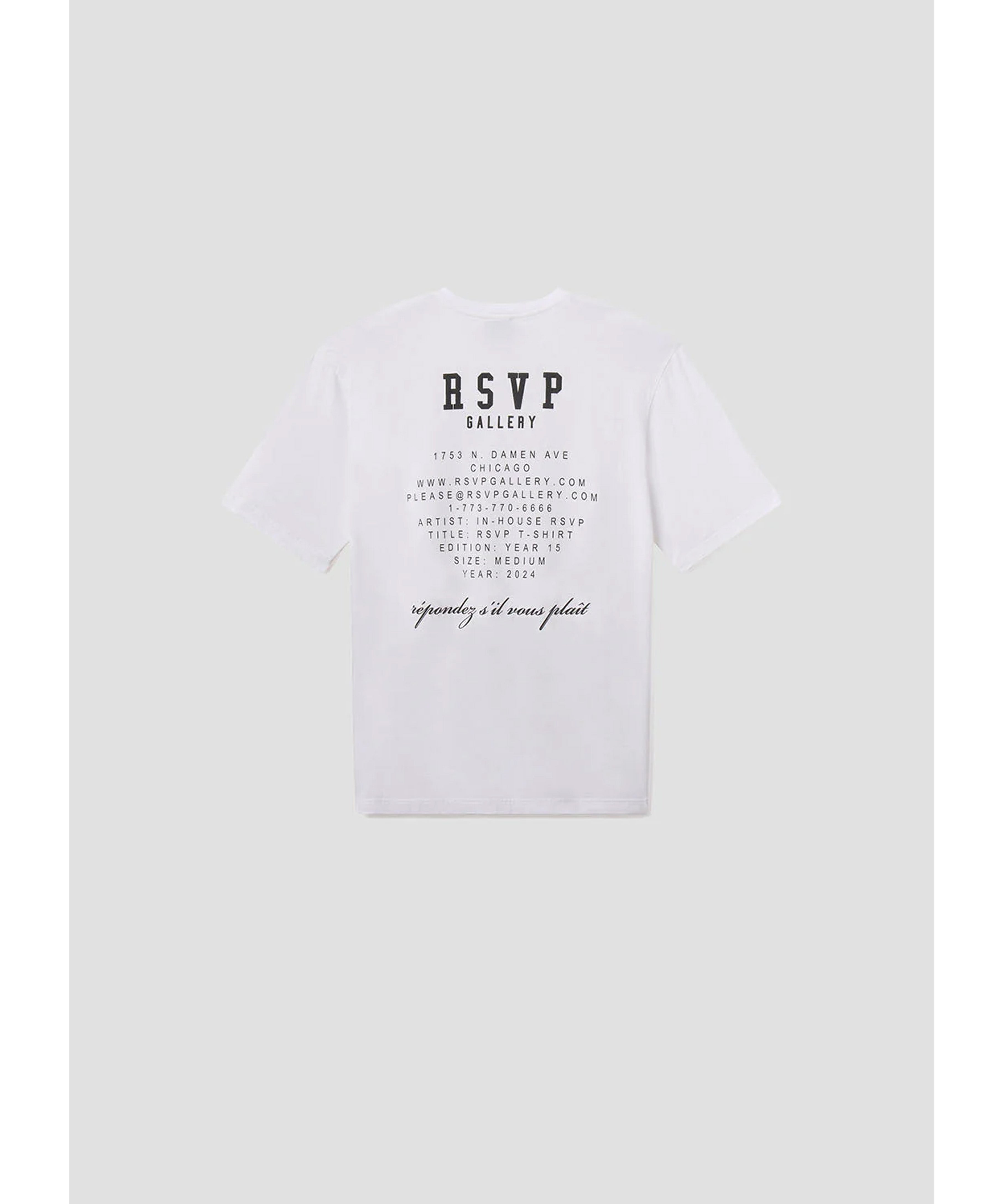 Agolde x RSVP Weißes T-Shirt mit Rückenprint