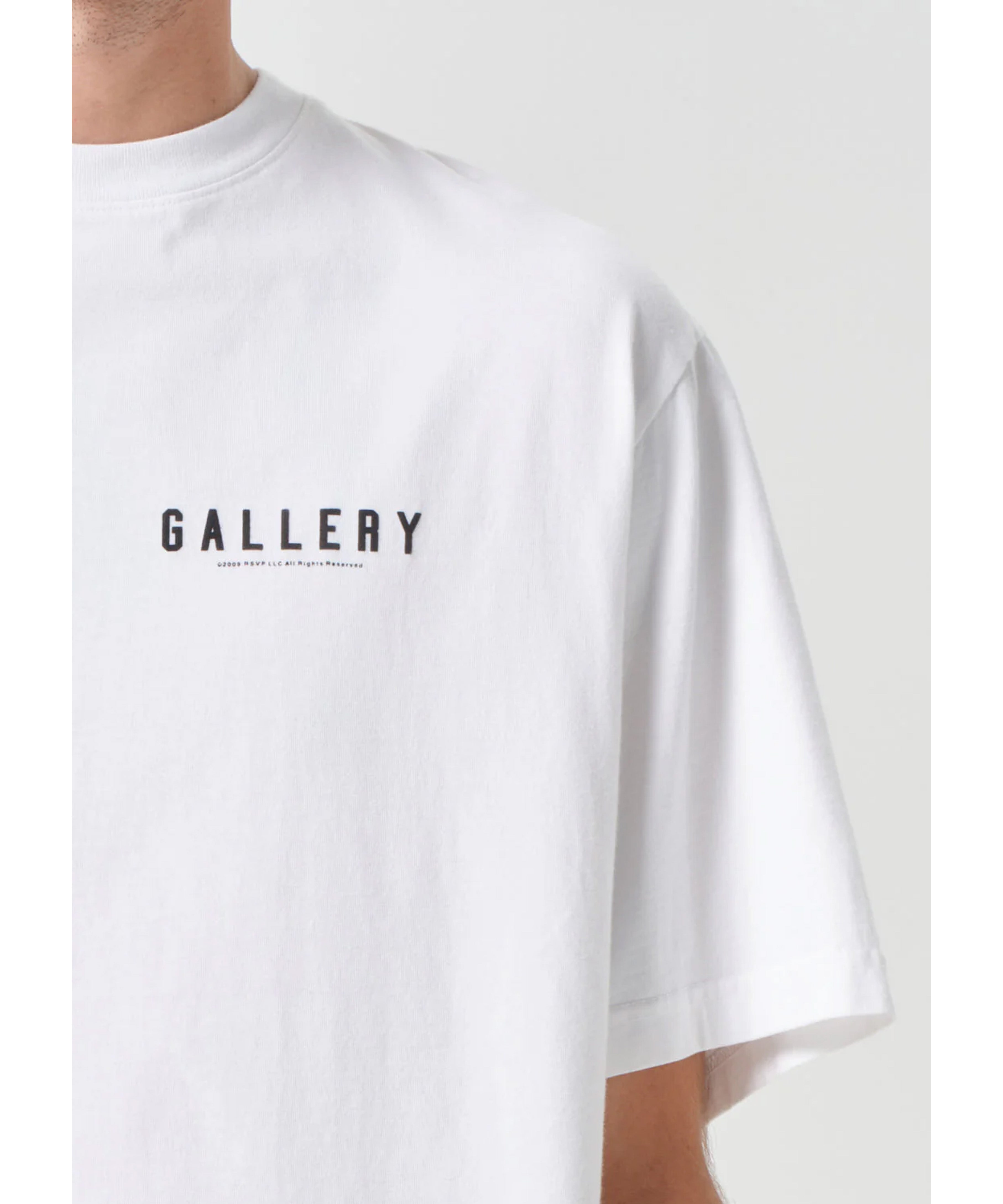 Agolde x RSVP Weißes T-Shirt mit Rückenprint