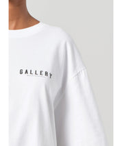 Agolde x RSVP Weißes T-Shirt mit Rückenprint