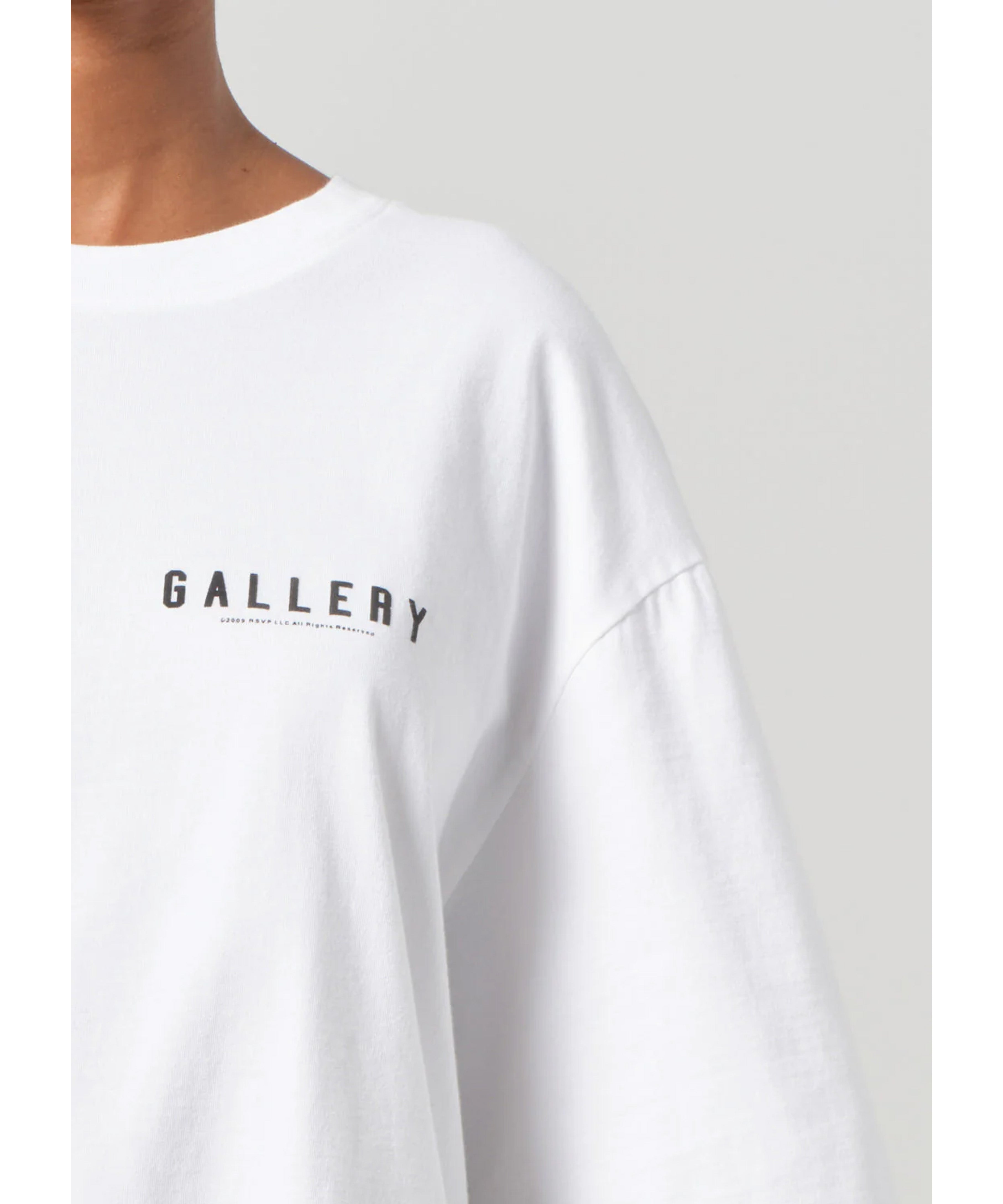 Agolde x RSVP Weißes T-Shirt mit Rückenprint