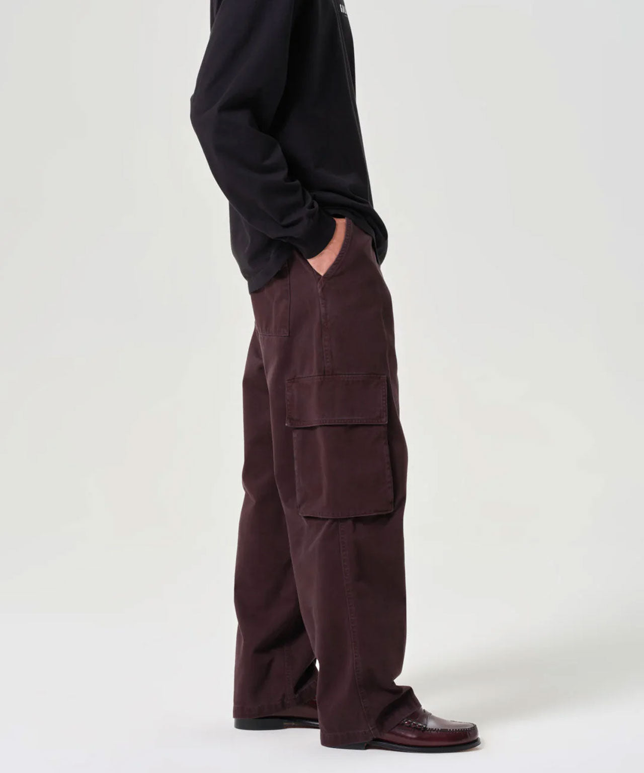 Agolde x RSVP Dunkelbraune Cargohose