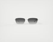 CHIMI x ROTATE Rimless Cubic Sonnenbrille