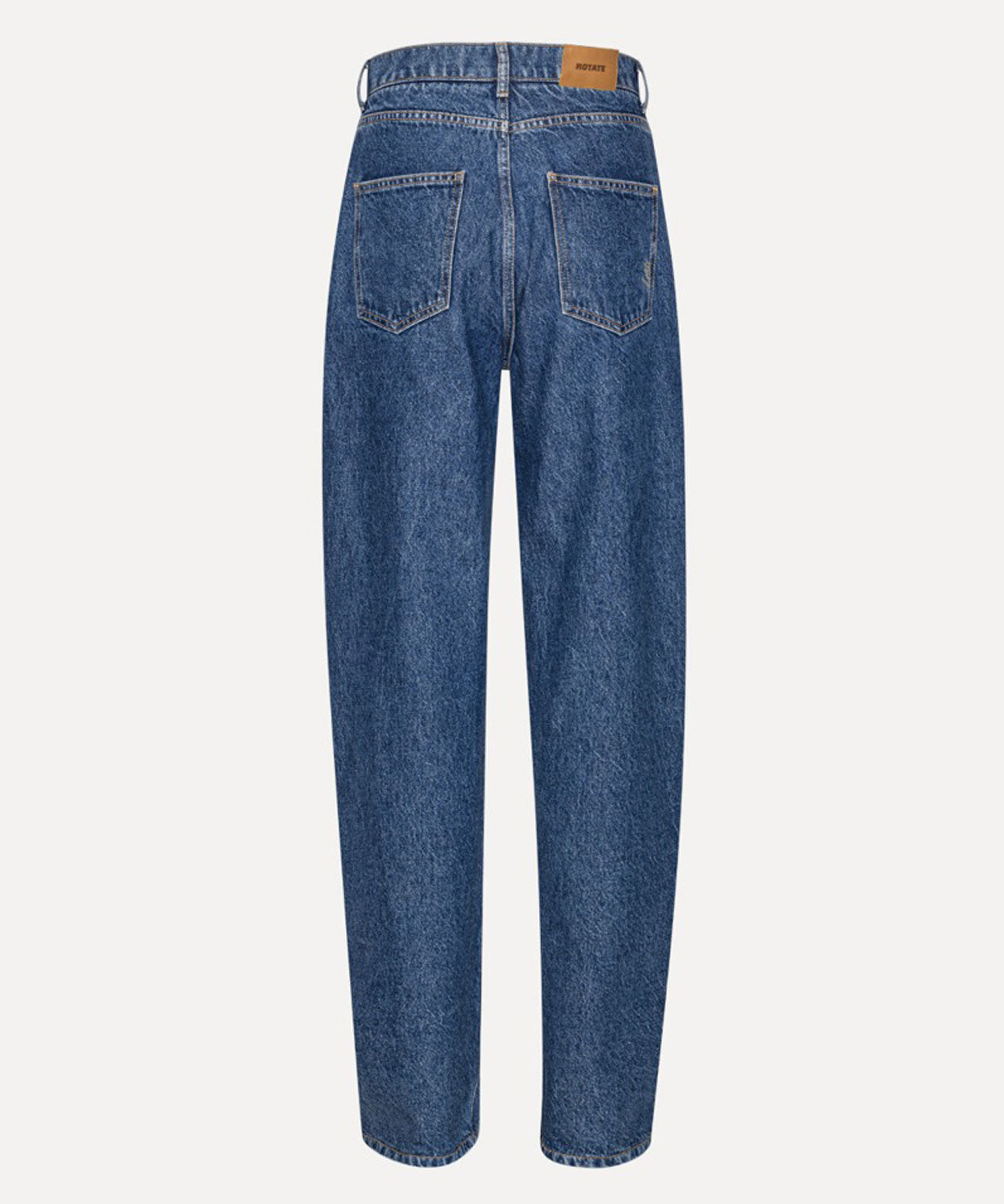 ROTATE Dunkelblaue Jeans mit Knopfdetails