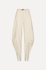 ROTATE Leinenmix Hose mit geshapten Bein
