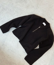 Verkürzter Ripptroyer im Woll-/Kaschmirmix