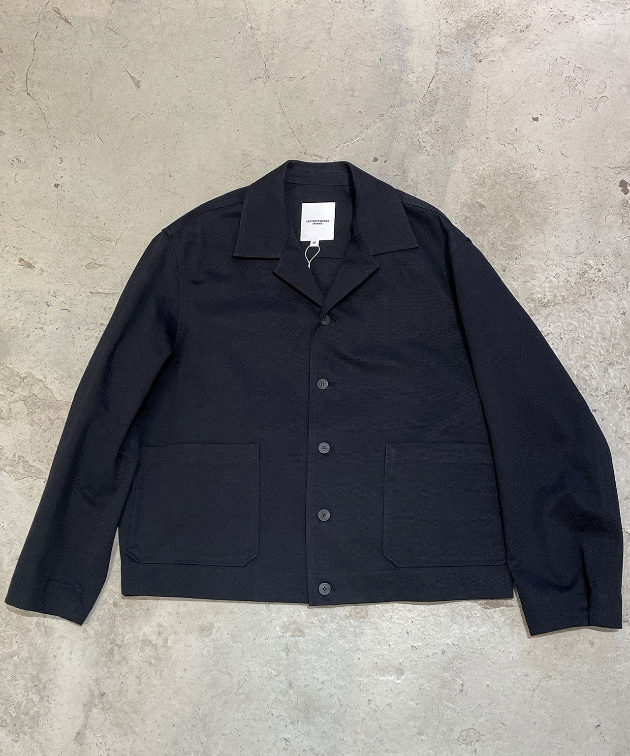 LE 17SEPTEMBRE HOMME Schwarze Baumwolljacke