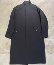 LE 17SEPTEMBRE HOMME Schwarzer Baumwollmantel, ovetsized