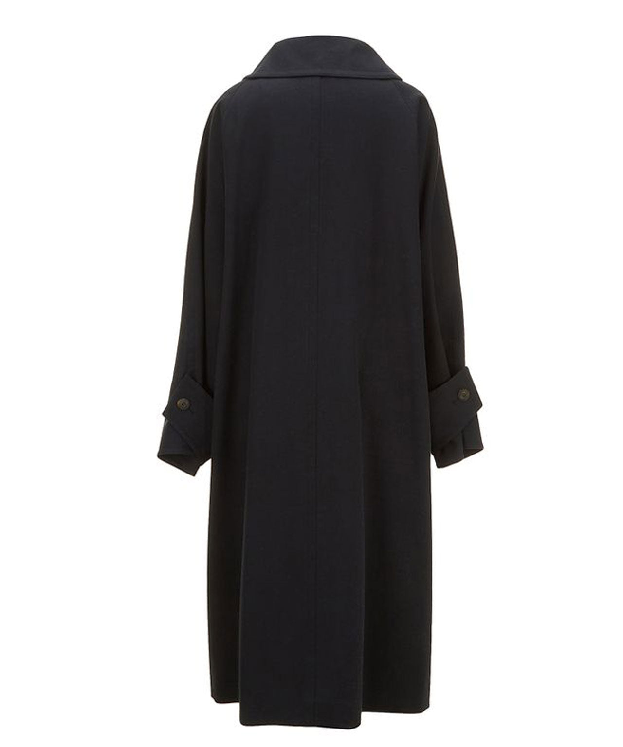 LE 17SEPTEMBRE Nachtblauer Mantel mit drapiertem Kragen