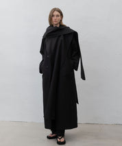 LE 17SEPTEMBRE Schwarzer, oversized Trenchcoat