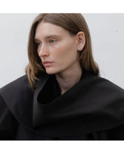 LE 17SEPTEMBRE Schwarzer, oversized Trenchcoat