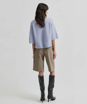 SECOND FEMALE Braune Anzugsshort aus einem Wollmix