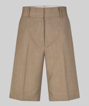 SECOND FEMALE Braune Anzugsshort aus einem Wollmix