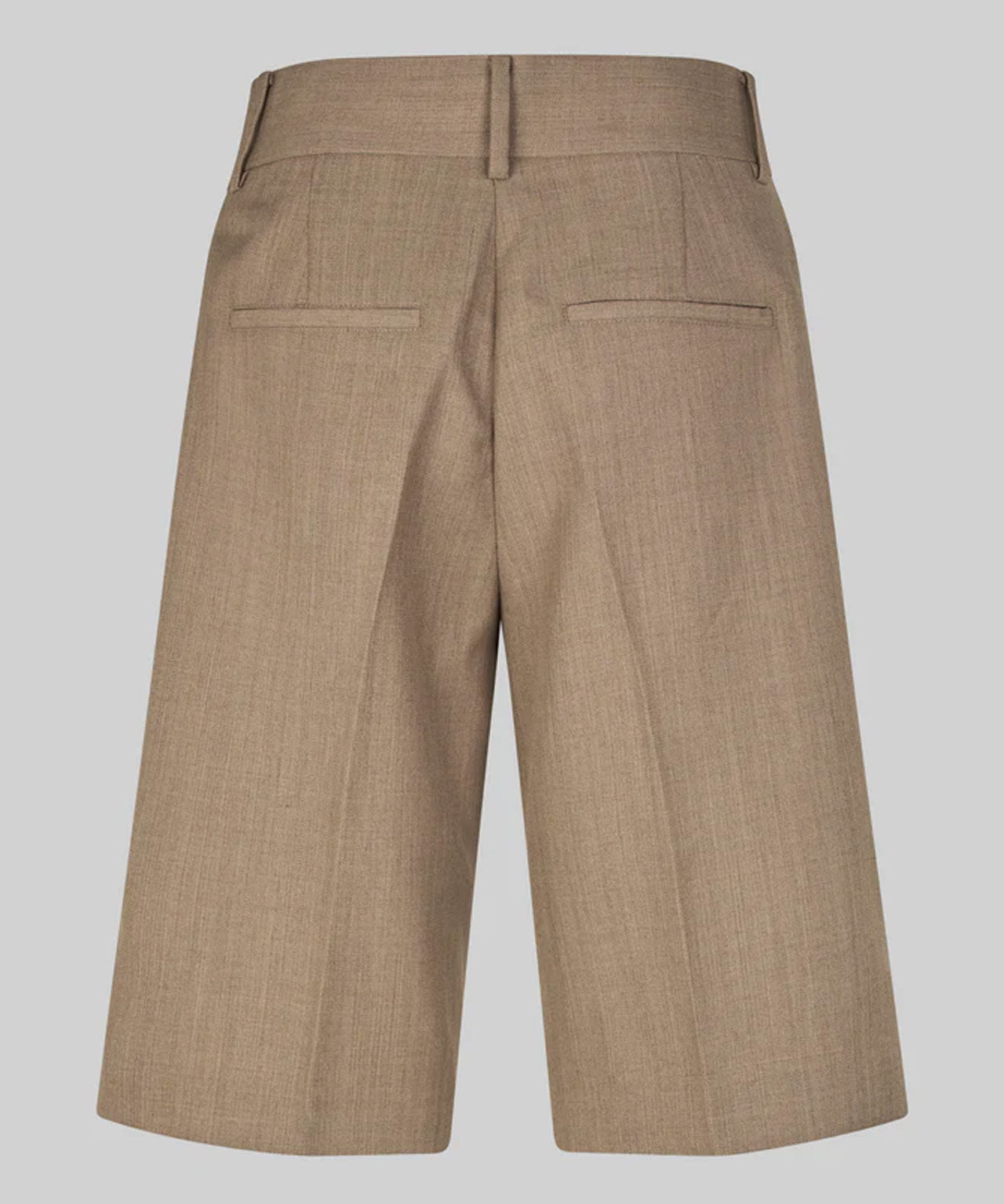 SECOND FEMALE Braune Anzugsshort aus einem Wollmix