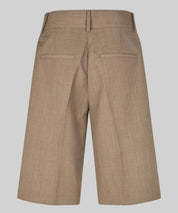 SECOND FEMALE Braune Anzugsshort aus einem Wollmix