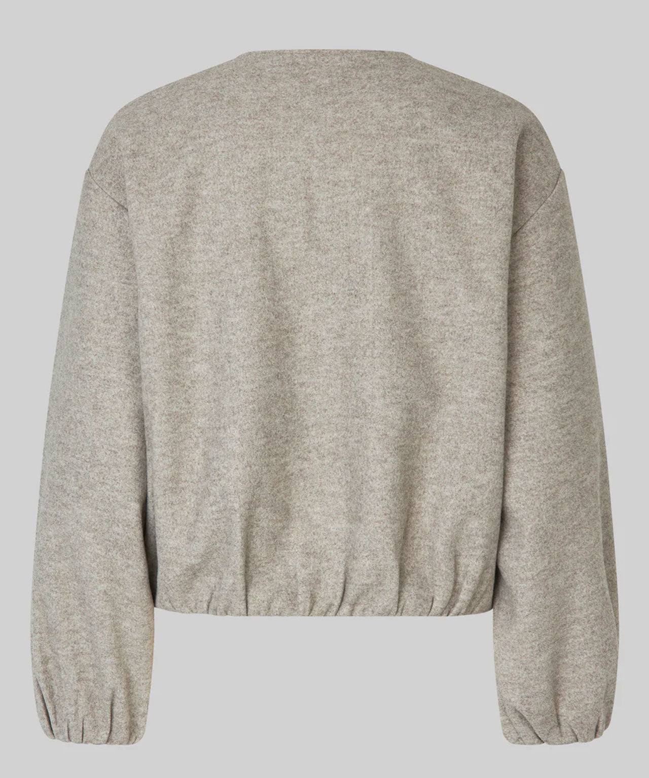 SECOND FEMALE Beige melierte Bomberjacke