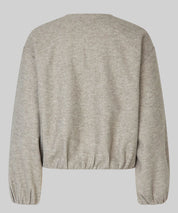 SECOND FEMALE Beige melierte Bomberjacke