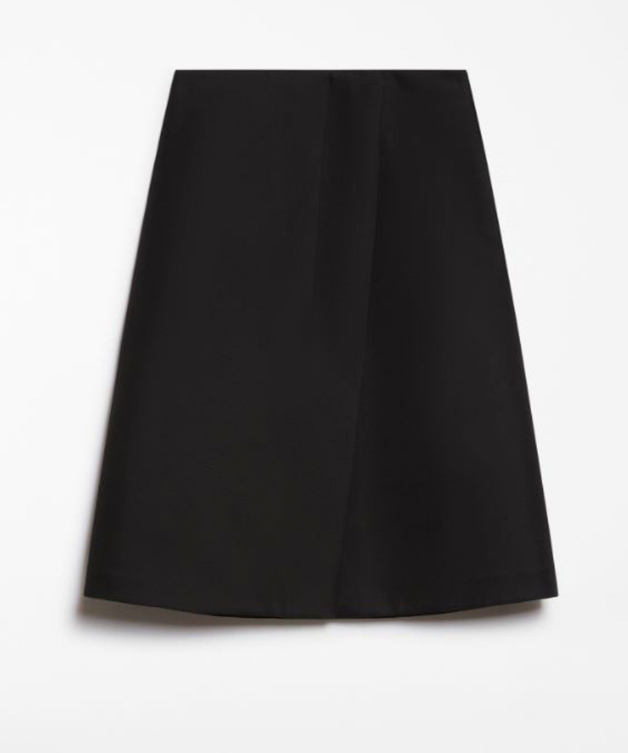 SPORTMAX Schwarzer Midirock in Wickeloptik