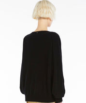 SPORTMAX Schwarzer Wolle-Kaschmir Pullover