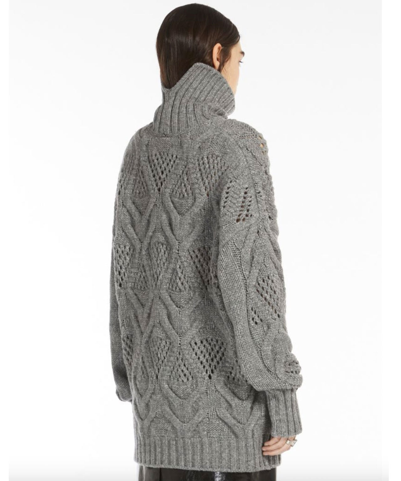 SPORTMAX Grauer, oversized Strick